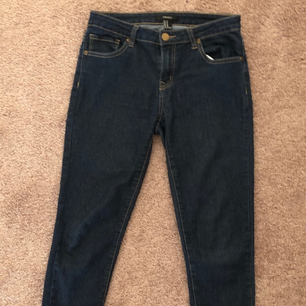 Dark blue jeans